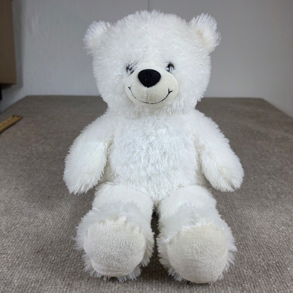 Build A-Bear Workshop Lil Vanilla Bean‎ Cub White Plush Teddy Bear 16 inch